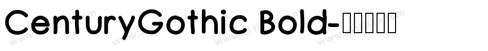 CenturyGothic Bold字体转换